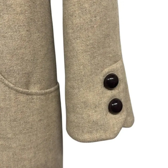 Women's Soia & Kyo Wool Blend Beige Winter Pea Coat Size Small (S) - Picture 4 of 8